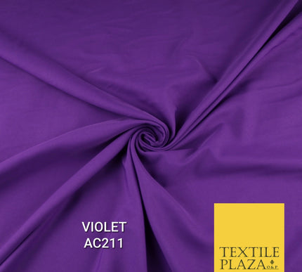 Plain Dyed Powder Crepe Soft Matt Lining Dress 100% Polyester Budget  Fabric 44"