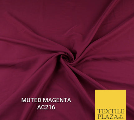 Plain Dyed Powder Crepe Soft Matt Lining Dress 100% Polyester Budget  Fabric 44"