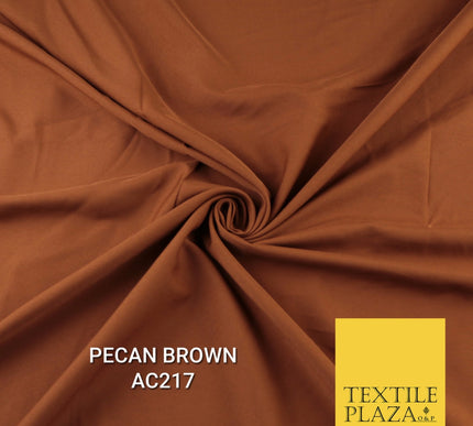 Plain Dyed Powder Crepe Soft Matt Lining Dress 100% Polyester Budget  Fabric 44"