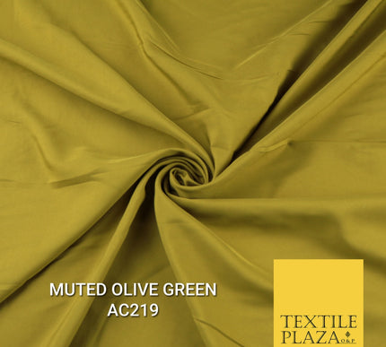 Plain Dyed Powder Crepe Soft Matt Lining Dress 100% Polyester Budget  Fabric 44"