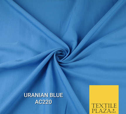 Plain Dyed Powder Crepe Soft Matt Lining Dress 100% Polyester Budget  Fabric 44"