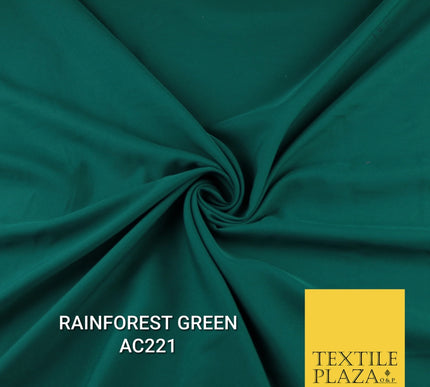 Plain Dyed Powder Crepe Soft Matt Lining Dress 100% Polyester Budget  Fabric 44"