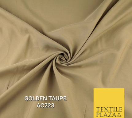 Plain Dyed Powder Crepe Soft Matt Lining Dress 100% Polyester Budget  Fabric 44"