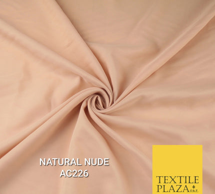 Plain Dyed Powder Crepe Soft Matt Lining Dress 100% Polyester Budget  Fabric 44"