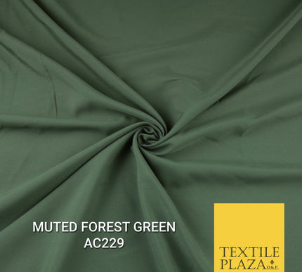 Plain Dyed Powder Crepe Soft Matt Lining Dress 100% Polyester Budget  Fabric 44"