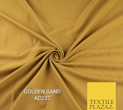 Plain Dyed Powder Crepe Soft Matt Lining Dress 100% Polyester Budget  Fabric 44"