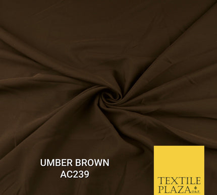 Plain Dyed Powder Crepe Soft Matt Lining Dress 100% Polyester Budget  Fabric 44"