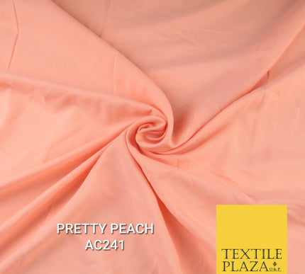 Plain Dyed Powder Crepe Soft Matt Lining Dress 100% Polyester Budget  Fabric 44"