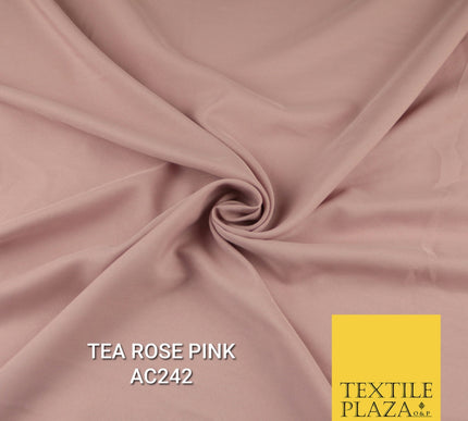 Plain Dyed Powder Crepe Soft Matt Lining Dress 100% Polyester Budget  Fabric 44"