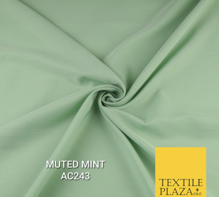 Plain Dyed Powder Crepe Soft Matt Lining Dress 100% Polyester Budget  Fabric 44"