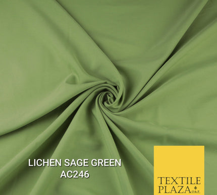 Plain Dyed Powder Crepe Soft Matt Lining Dress 100% Polyester Budget  Fabric 44"