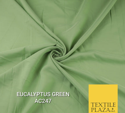 Plain Dyed Powder Crepe Soft Matt Lining Dress 100% Polyester Budget  Fabric 44"