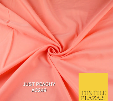 Plain Dyed Powder Crepe Soft Matt Lining Dress 100% Polyester Budget  Fabric 44"