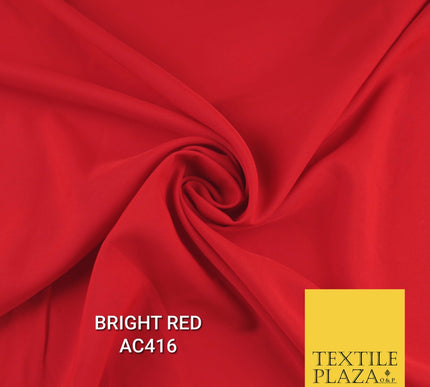 Plain Dyed Powder Crepe Soft Matt Lining Dress 100% Polyester Budget Fabric 44"