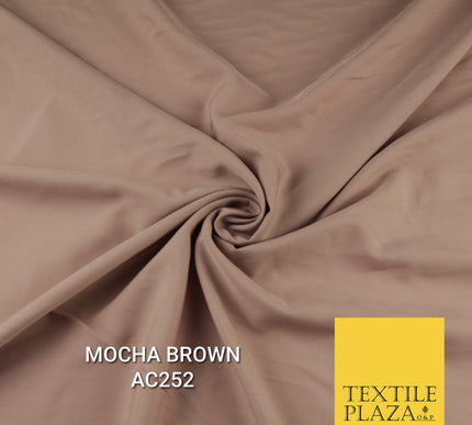 Plain Dyed Powder Crepe Soft Matt Lining Dress 100% Polyester Budget  Fabric 44"