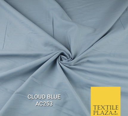 Plain Dyed Powder Crepe Soft Matt Lining Dress 100% Polyester Budget  Fabric 44"
