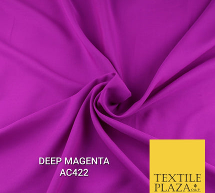 Plain Dyed Powder Crepe Soft Matt Lining Dress 100% Polyester Budget Fabric 44"
