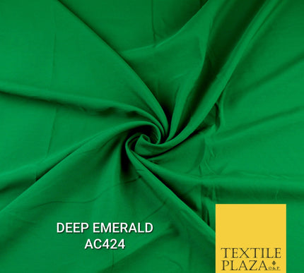 Plain Dyed Powder Crepe Soft Matt Lining Dress 100% Polyester Budget Fabric 44"