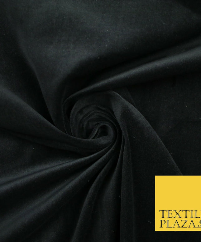 OVER 20 COLOURS- Plain 100% COTTON VELVET Fabric Non Stretch Material Craft 45"