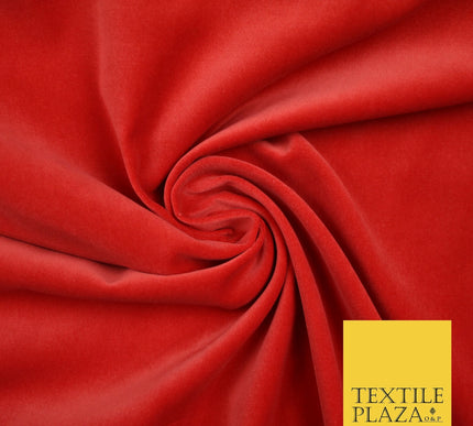 OVER 20 COLOURS- Plain 100% COTTON VELVET Fabric Non Stretch Material Craft 45"