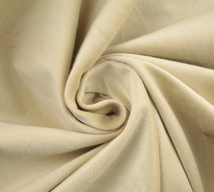 OVER 20 COLOURS- Plain 100% COTTON VELVET Fabric Non Stretch Material Craft 45"