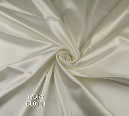 35 COLOURS Luxury Plain Stretch Dull Matt Duchess Bridal Satin Fabric Dress 56"