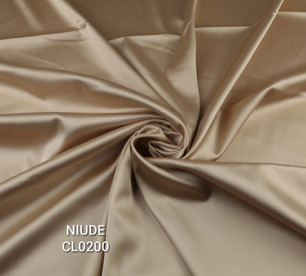 35 COLOURS Luxury Plain Stretch Dull Matt Duchess Bridal Satin Fabric Dress 56"