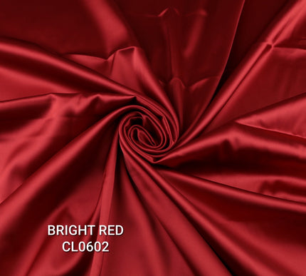 35 COLOURS Luxury Plain Stretch Dull Matt Duchess Bridal Satin Fabric Dress 56"
