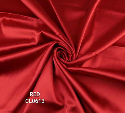 35 COLOURS Luxury Plain Stretch Dull Matt Duchess Bridal Satin Fabric Dress 56"