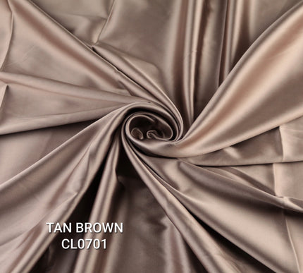 35 COLOURS Luxury Plain Stretch Dull Matt Duchess Bridal Satin Fabric Dress 56"