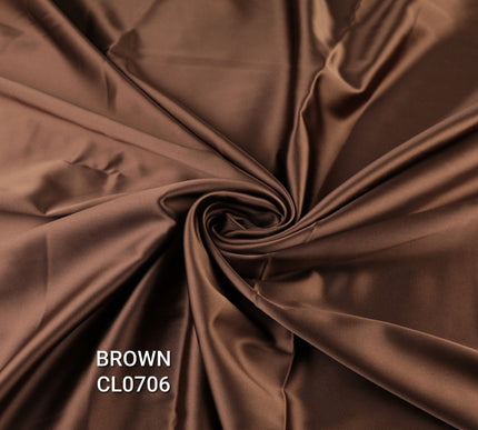 35 COLOURS Luxury Plain Stretch Dull Matt Duchess Bridal Satin Fabric Dress 56"
