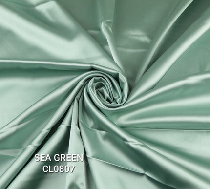 35 COLOURS Luxury Plain Stretch Dull Matt Duchess Bridal Satin Fabric Dress 56"