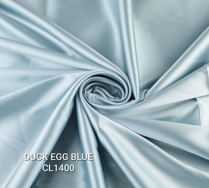 35 COLOURS Luxury Plain Stretch Dull Matt Duchess Bridal Satin Fabric Dress 56"