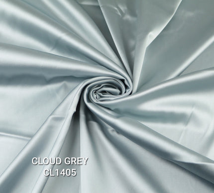 35 COLOURS Luxury Plain Stretch Dull Matt Duchess Bridal Satin Fabric Dress 56"