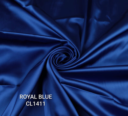 35 COLOURS Luxury Plain Stretch Dull Matt Duchess Bridal Satin Fabric Dress 56"