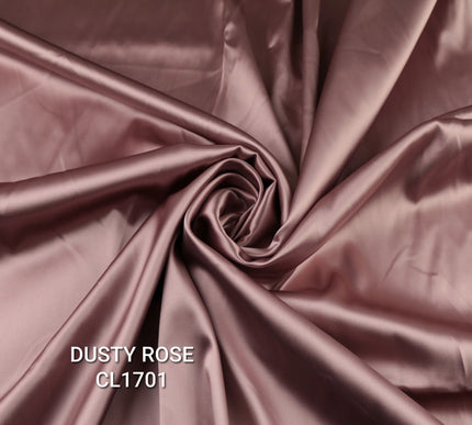 35 COLOURS Luxury Plain Stretch Dull Matt Duchess Bridal Satin Fabric Dress 56"