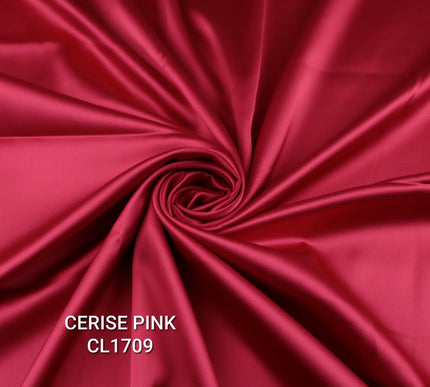 35 COLOURS Luxury Plain Stretch Dull Matt Duchess Bridal Satin Fabric Dress 56"
