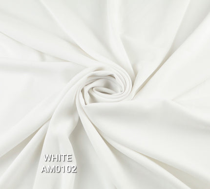 Premium Plain Solid Crepe Silky Fabric Material Dress Bridal 58"