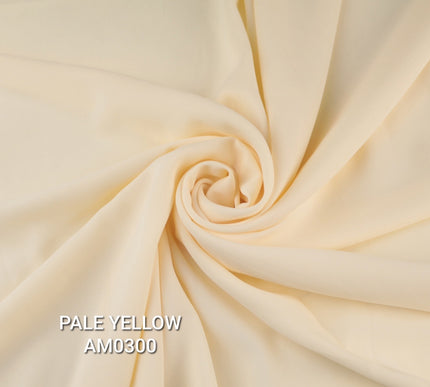 Premium Plain Solid Crepe Silky Fabric Material Dress Bridal 58"