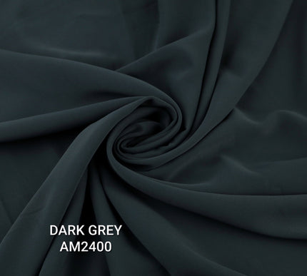 Premium Plain Solid Crepe Silky Fabric Material Dress Bridal 58"