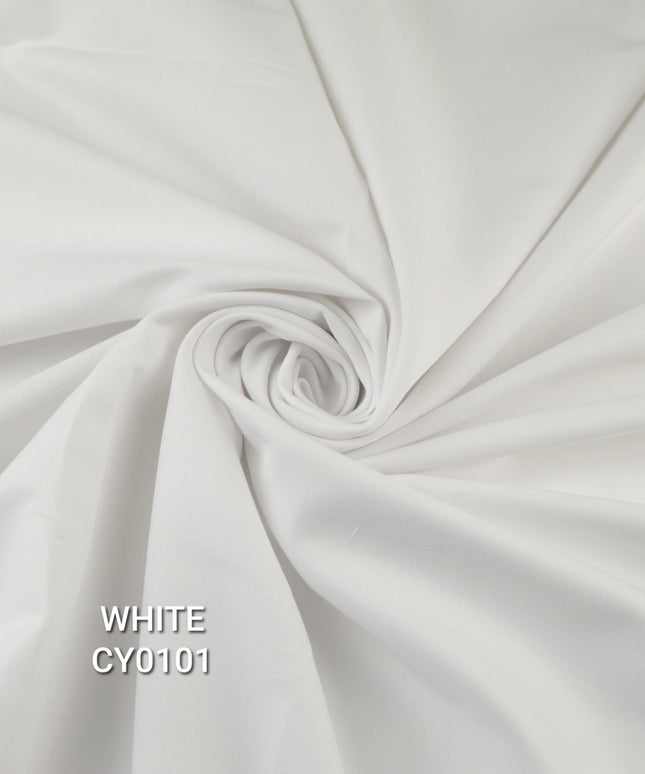 16 COLOURS -  Premium Soft Stretch Twill Crepe Dress Fabric Material Drape Trousers 58"