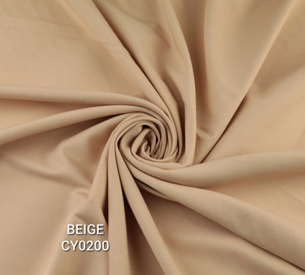 16 COLOURS -  Premium Soft Stretch Twill Crepe Dress Fabric Material Drape Trousers 58"