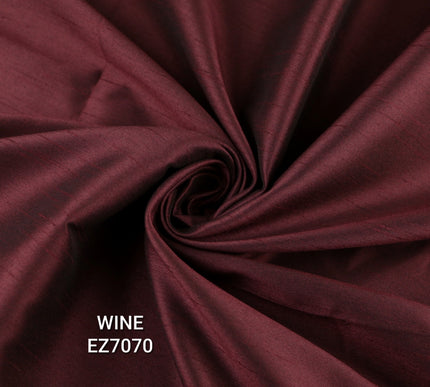 Luxury Plain Satin Backed Faux Raw Silk Shantung Fabric Material Dress  57" WIDE