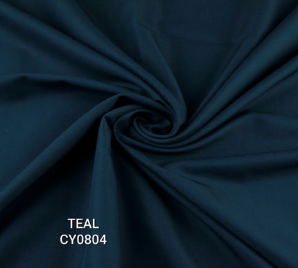 16 COLOURS -  Premium Soft Stretch Twill Crepe Dress Fabric Material Drape Trousers 58"