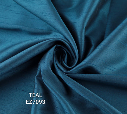 Luxury Plain Satin Backed Faux Raw Silk Shantung Fabric Material Dress  57" WIDE