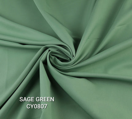 16 COLOURS -  Premium Soft Stretch Twill Crepe Dress Fabric Material Drape Trousers 58"