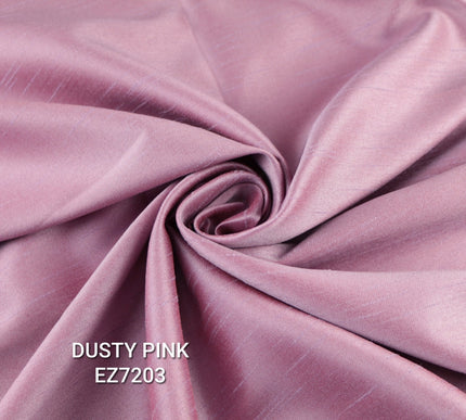 Luxury Plain Satin Backed Faux Raw Silk Shantung Fabric Material Dress  57" WIDE