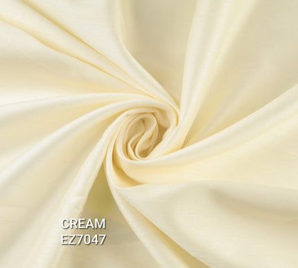 Luxury Plain Satin Backed Faux Raw Silk Shantung Fabric Material Dress  57" WIDE