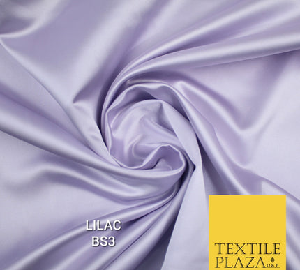 30 COLOURS Luxury Plain Smooth Matt Duchess Bridal Satin Fabric Dress 58"