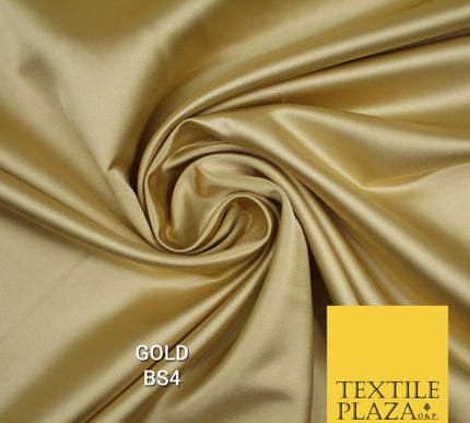 30 COLOURS Luxury Plain Smooth Matt Duchess Bridal Satin Fabric Dress 58"